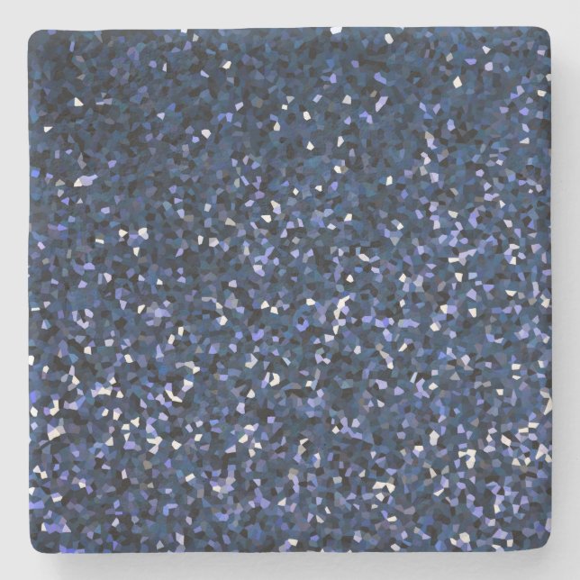 Sparkling Blue Glittery Ombre Aquamarines Geschenk Steinuntersetzer (Vorderseite)