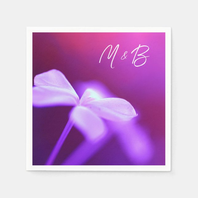 Sparkling Blume Paper Napkin Serviette (Vorderseite)