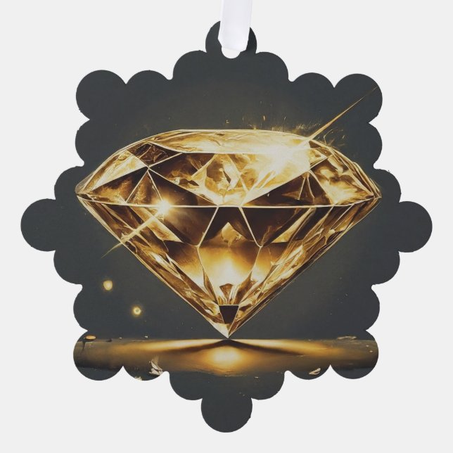 Sparkling Diamond Ornament Karte (Vorderseite)