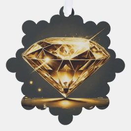 Sparkling Diamond und kleine rote Blume Ornament Karte