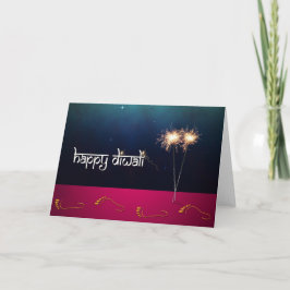 Sparkling Diwali - Grußkarte Karte