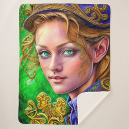 Sparkling Emerald St. Patrick's Day Artwork Sherpadecke