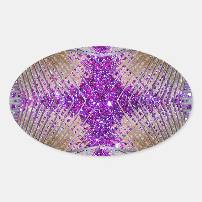 Sparkling Futuristic Funkelnd Fun Stickers (Vorderseite)