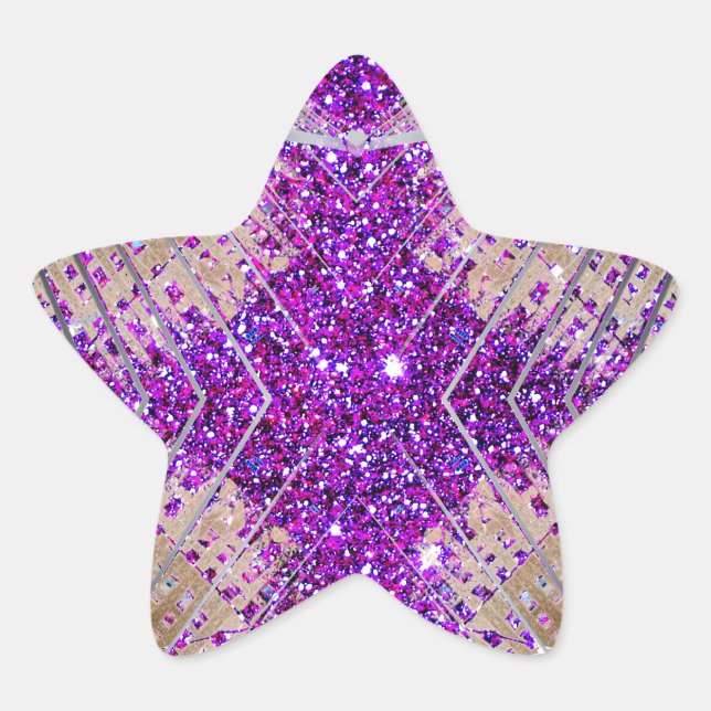Sparkling Futuristic Star Stickers Sammlerstücke (Vorderseite)