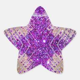 Sparkling Futuristic Star Stickers Sammlerstücke