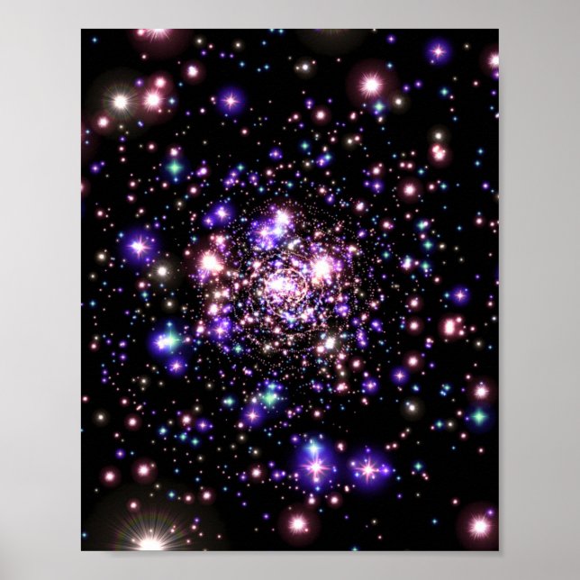 Sparkling-Galaxie Poster (Vorne)