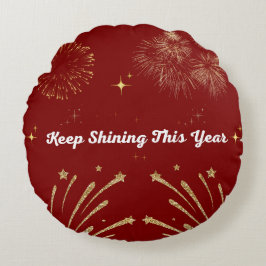 "Sparkling Glitter Style – Shiny & Glamorous Desig Rundes Kissen