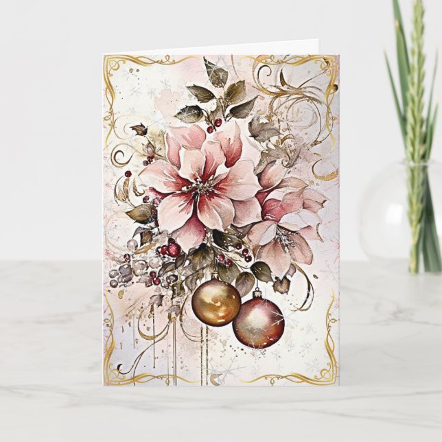 Sparkling Golden Sessings Karte (Vorderseite)