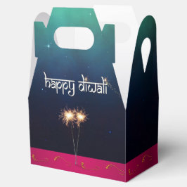 Sparkling Happy Diwali - Gefallen Box Gable Geschenkschachtel