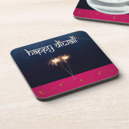 Sparkling Happy Diwali - Kunststoff-Untersetzer Untersetzer