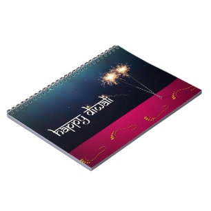 Sparkling Happy Diwali - Notebook Notizblock