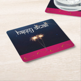 Sparkling Happy Diwali - Paper Untersetzer