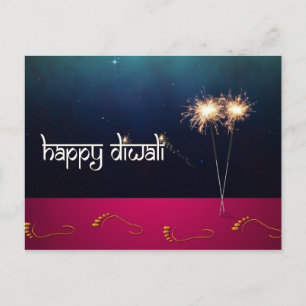 Sparkling Happy Diwali - Postkarte
