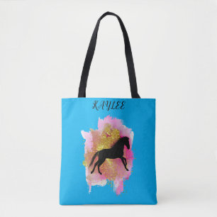SPARKLING HORSE TOTE BAG PERSONALISIERT.