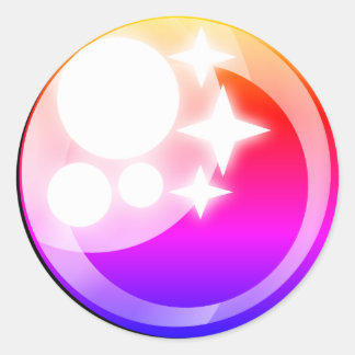 Sparkling kawaii Stil Anime Auge auf Aufkleber