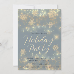 Sparkling Luxus Corporate Holiday Party Einladung