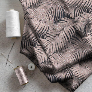 Sparkling Palm Blätter Muster Rose Gold ID831 Stoff