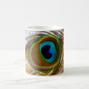 Sparkling Peacock Feather-Tasse Tasse