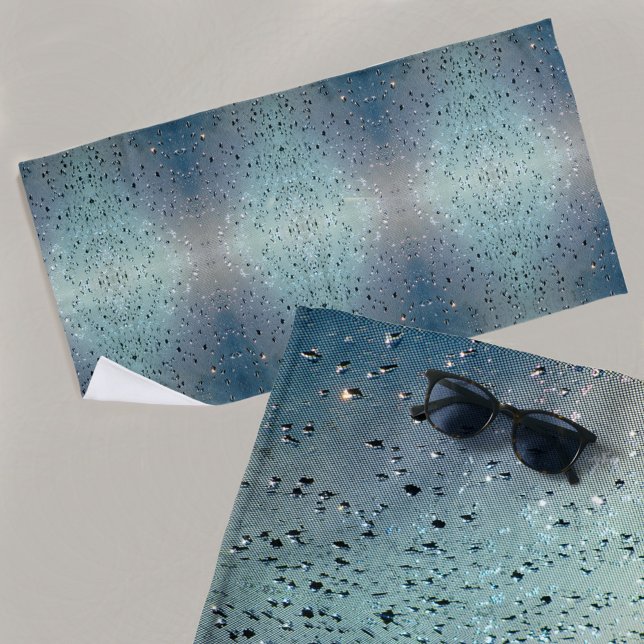 Sparkling Raindrops Boho Chic Strandtuch (Von Creator hochgeladen)