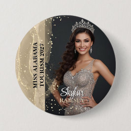 Sparkling Sand Pageant Photo Button