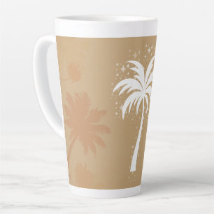 Sparkling Tropical Palm Tree Silhouette Milchtasse