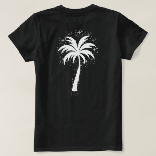 Sparkling Tropical Palm Tree Silhouette T-Shirt