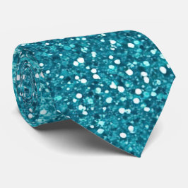 Sparkling Türkis Glitzer Ombre Neck Krawatte