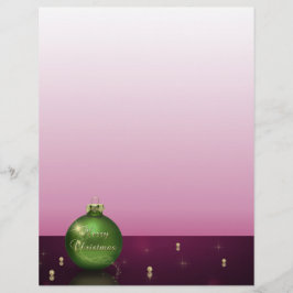 Sparkling Weihnachts-Ornament Letterhead Stationer