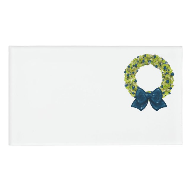 Sparkling Wreath - Multiple Color Options Namenschild (Vorderseite)