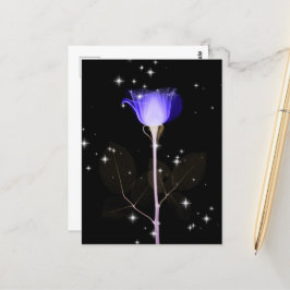 Sparkling-X-Ray-Blume - Indigo Postkarte