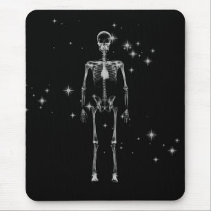 Sparkling X-Ray Skeleton - B&W Mousepad