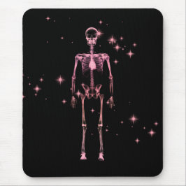Sparkling X-Ray Skeleton - Rot Mousepad