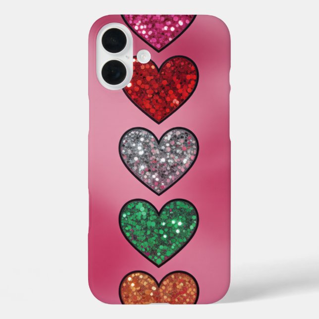 Sparkly Heart Love Case (Rückseite)