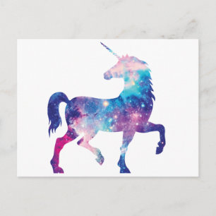 Sparkly Magical Unicorn Postkarte