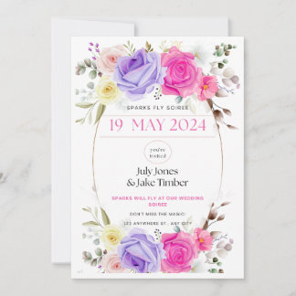 Sparks Fly Soiree Wedding Online-Einladung Einladung