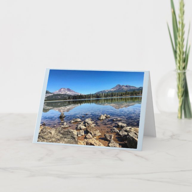 Sparks Lake, Oregon Karte (Vorderseite)