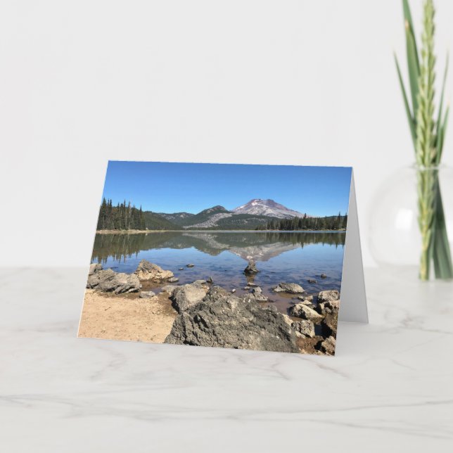 Sparks Lake, Oregon Karte (Vorderseite)