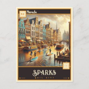 Sparks, Nevada   VINTAG Postkarte