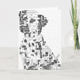 Sparky Dalmatiner Letter Mosaic Karte