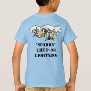 Sparky, der P-38 Lightning Cartoon T - Shirt
