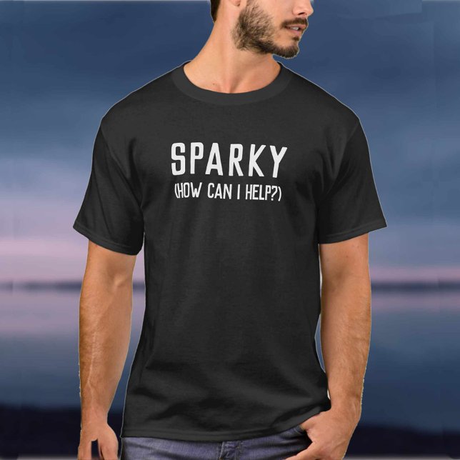 Sparky Electrician - Electrical Company Business T-Shirt (Von Creator hochgeladen)