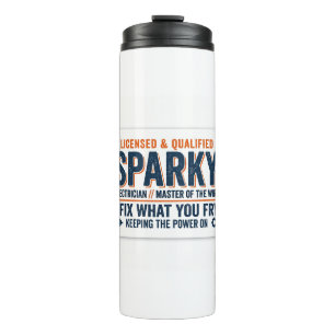 Sparky-Elektriker-Geschenk Thermosbecher
