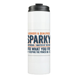Sparky-Elektriker-Geschenk Thermosbecher