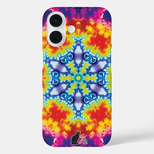 Sparky Kaleidoskop Case-Mate iPhone Hülle (Rückseite)