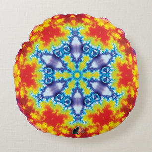 Sparky Kaleidoskop Rundes Kissen
