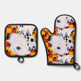 Sparky Oven Mitt and Pot Holding Set