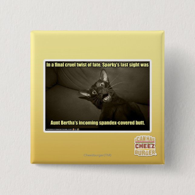 Sparkys letzter Anblick Button (Vorderseite)