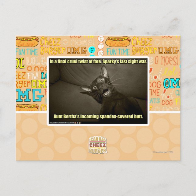 Sparkys letzter Anblick Postkarte (Vorderseite)