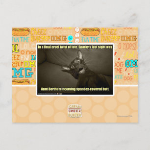 Sparkys letzter Anblick Postkarte
