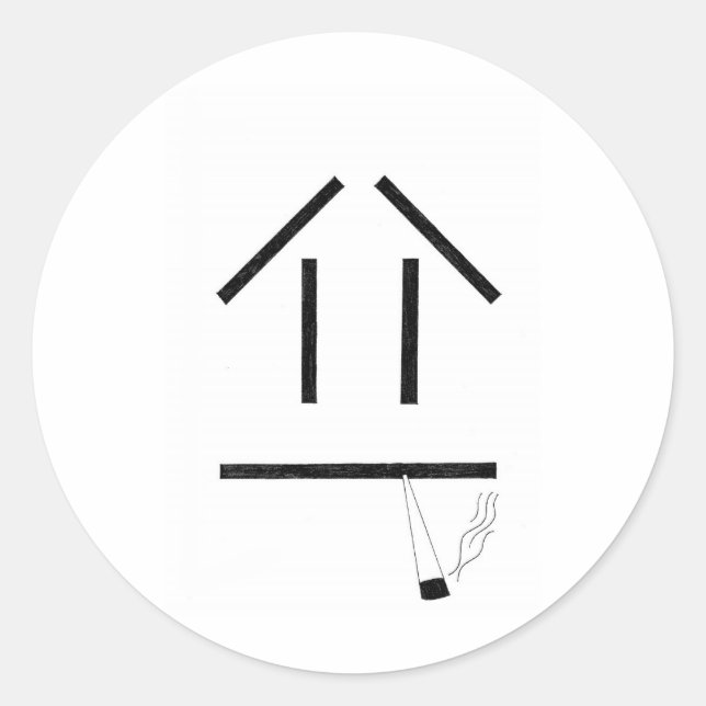 spärlich runder aufkleber (Vorderseite)